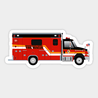 Broward County Sheriff Ambulance - old skin Sticker